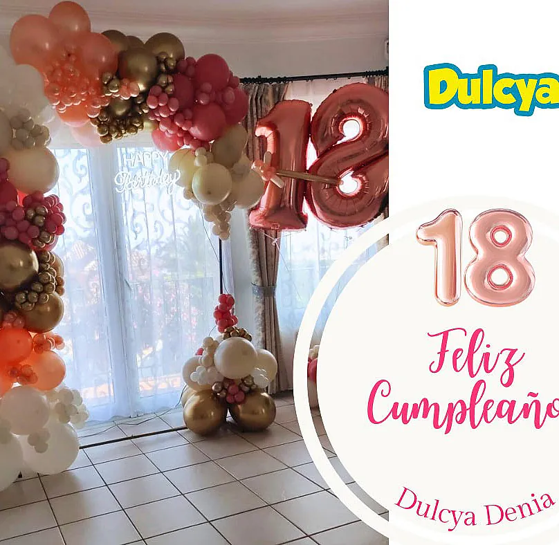 Dulcya Eventos y Golosinas arco de cumpleaños